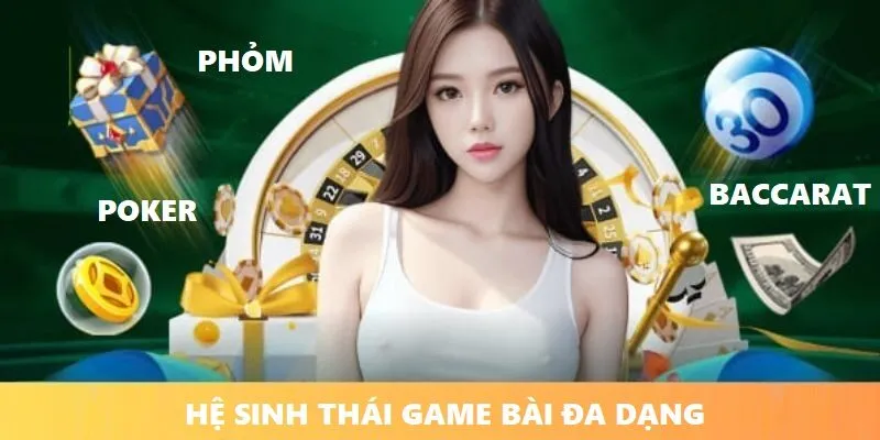 Sảnh BL với hệ sinh thái game bài đa dạng như: Baccarat, Poker, Phỏm….
